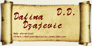 Dafina Džajević vizit kartica